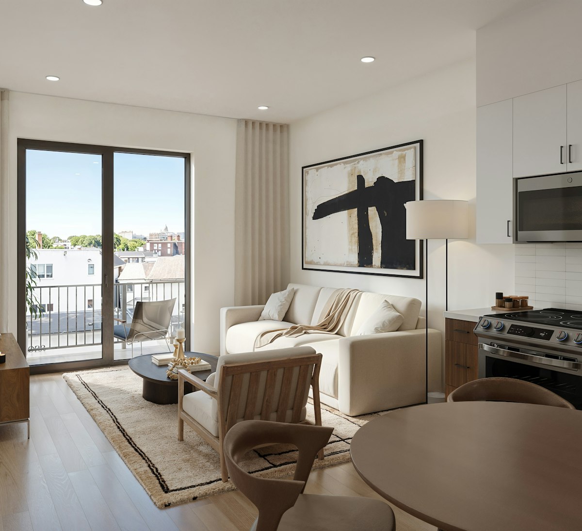 View 12 2 Bedroom Unit Living D02