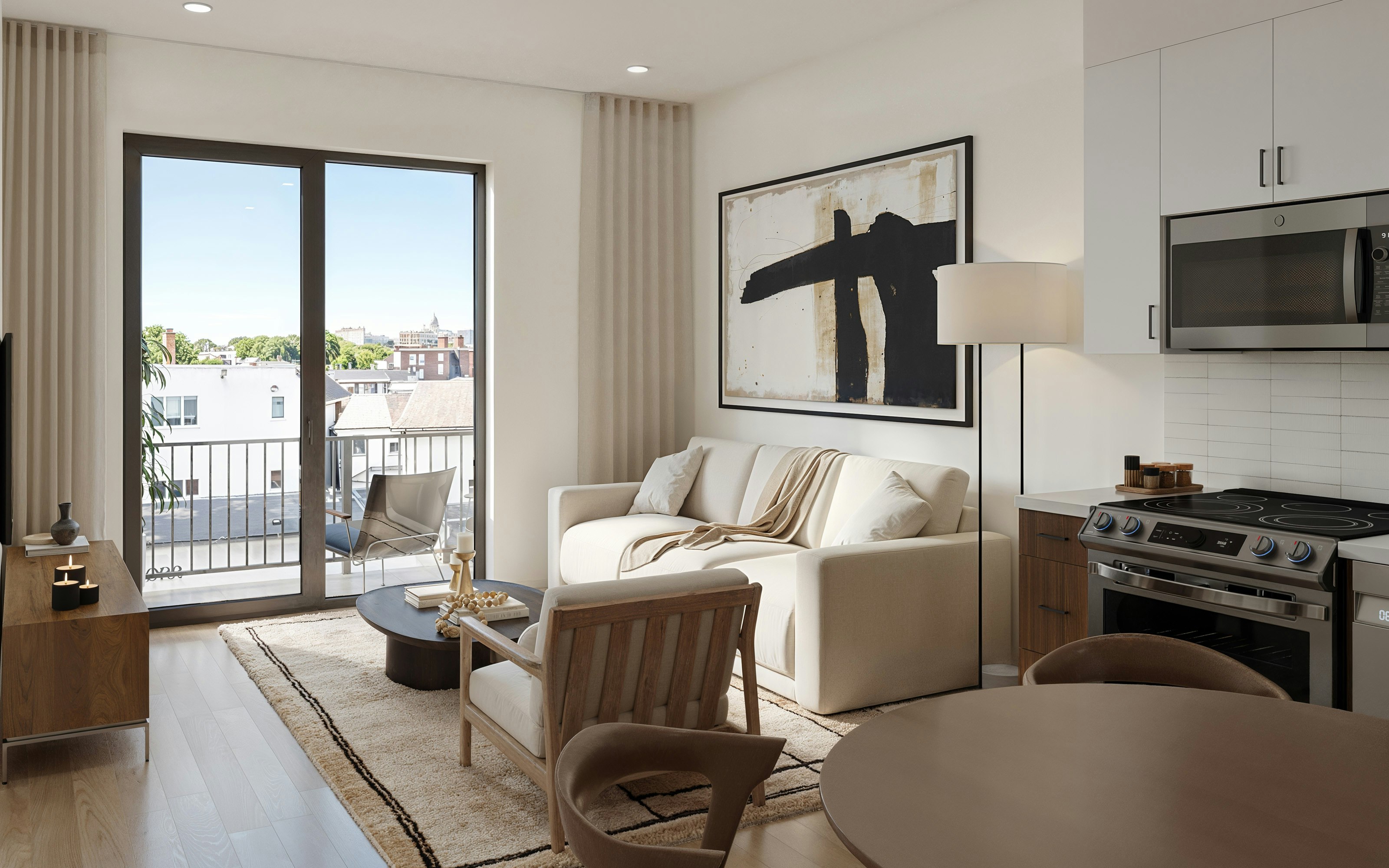 View 12 2 Bedroom Unit Living D02